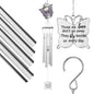 Outdoors Butterfly Wind Chimes Sympathy Memorial for Loss of Loved One - Soothing Melodic Tones Aluminum Chime Great as a Gift for Your Patio Porch Garden and Backyard (22.2" Silvery) - size: 22.2" Silvery Butterfly Ornament