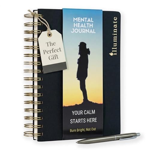 Journal for men: mental health journal with prompts for mindfulness, self care, gratitude & anxiety relief | make a happy man w/this gift | spiral