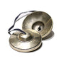 Tibetan Tingsha Bell Set - Tibetan Cymbals - for Sound Healing, Yoga, Meditation, and Mindfulness,Handmade in Nepal,Made of Bronze,Plain Pattern,7.7cm/3.0 inch - color: 12-Bronze-Plain-7.7cm