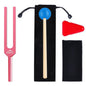 EASTROCK 528 Hz Tuning Fork Sound Therapy Instruments Meditation and Relaxation Instrumtnes with Silicone Hammer and Soft Bag (528 HZ-PINK) - size: 528HZ-PINK