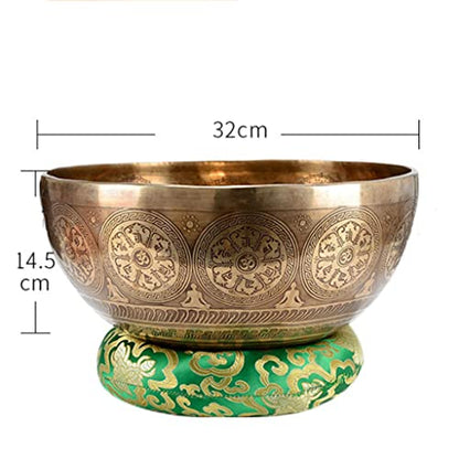 Copper Bowl Tibetan Singing Bowls Meditation Sound Bowl Handmade Bowl Sound Bowl Yoga Healing Copper Bowl Meditation Bowl Ornaments Bowl,C - color: C