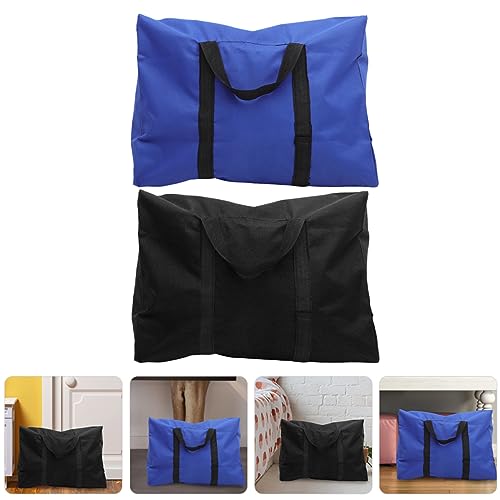 Healeved 2pcs Heavy Duty Oxford Cloth Storage Bags for Moving and Quilts Capacity Household Organizer for Comforters Clothes and Sundries