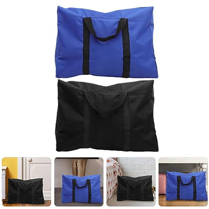Healeved 2pcs Heavy Duty Oxford Cloth Storage Bags for Moving and Quilts Capacity Household Organizer for Comforters Clothes and Sundries