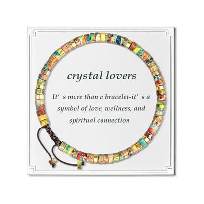 Chakra Bracelets for Women, Healing Crystals Stones Bracelet, 7 Chakras Spiritual Crystal Bracelet Bangle, Yoga Meditation Relax for Womens Anxiety, Stress Relief Gifts For Women - color: King stone