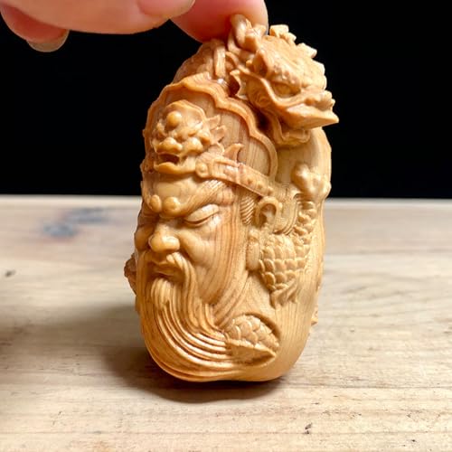 Antique, God, Lucky, Wooden Sculpture, Decorative, Zen, Meditation, Wood Sculpture, Decorative, Living Room, Spa or Yoga Studio, Center, Decorative, Book, Living Room, Bedroom Decor