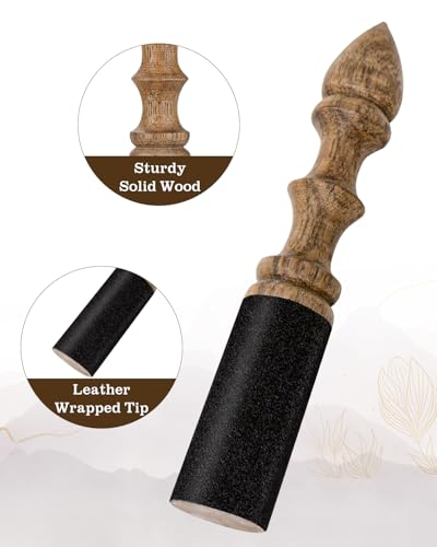 Singing Bowl Mallet 100% Hand-Sculpture in Nepal Tibetan Singing Bowl Wooden Mallet Striker Sound Bowl Stick Meditation Accessories for Meditation Yoga Relaxation Healing Gifts