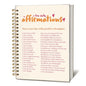 Daily Affirmation Journal, Affirmation Journal for Women, Inspirational Notebooks for Women, Positive Affirmations Gifts, a Few Daily Affirmations Hardcover Spiral Notebook 5.5x8.3 Inch - color: Affirwations