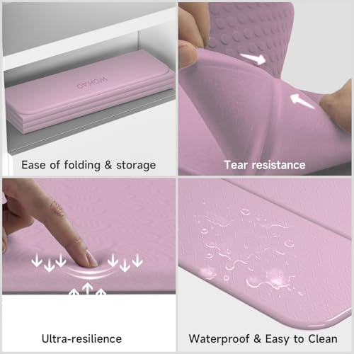 7-Fold Yoga Mat 74"x31" - 0.31 Inch Thick Folding Exercise Mat, Extra Wide Non-Slip POE Mat for Travel, Storage, Yoga, Pilates, Meditation & Home Gym, Lightweight & Portable