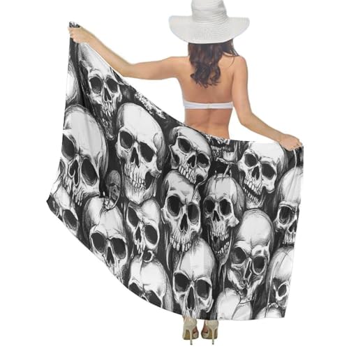Women's Lightweight Long Scarf Thin Scarf Beach Headscarf Wimwear Bikini Wrap - color: Color629