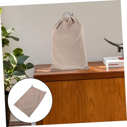 Vacuum Cleaner Storage Bag Shoe Bags for Storage Drawstring Bag Cloth Bags Storage for Purses Drawstring Storage Bag Stuff Bags Shoe Storage Bag Bags for Shoes Beige Flocking Cloth