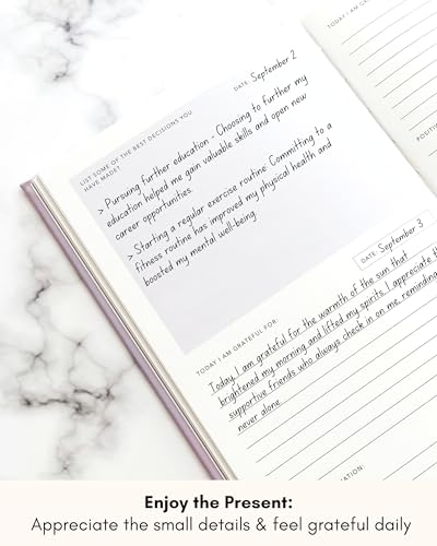Lamare Daily Gratitude Journal for Women - Self Care Journal with Prompts, Daily Affirmations, Mindfulness Journal & Reflection Planner