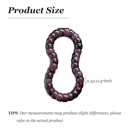 Natural Bodhi Seed Bracelets Anxiety Fidget Bracelets Anxiety Relief Items Protection Healing Stretch Bodhi Fidget Bracelet for Women Men - color: A1:Deep purple