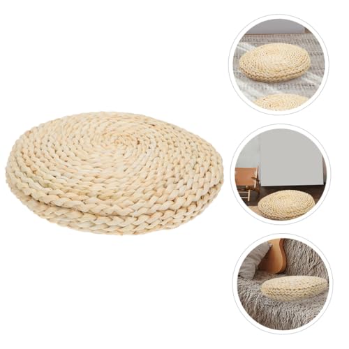 SOLUSTRE Handmade Corn Bran Seat Mat Eco-Friendly Meditation Pad Decorative Yoga Mat for Home