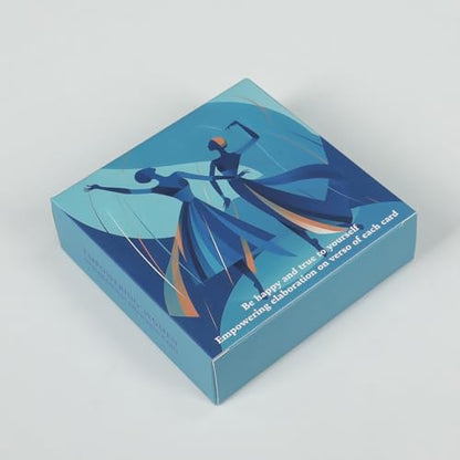 50 Positive Affirmation Cards, Daily Motivational Affirmation Cards with Soothing Colors, Inspirational Encouragement Cards for Women & Classmates, Giftable Affirmations, BLUE - color: BLUE