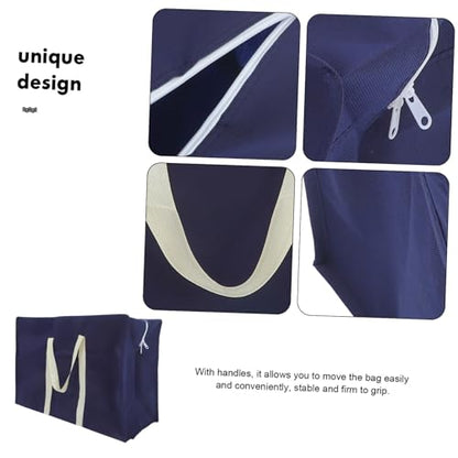 Folding Large Storage Bag Durable Non Woven Clothes Container for Household Sundries Travel Tote for Moving and Organizing Comforters Quilts and More