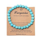 Pingyongchang Stress Relief Anxiety Yoga Bracelet,Crystal Stone Mantra Bracelets for Women Natural Beaded birthday Gifts Inspirational Bracelet for Men - color: Blue