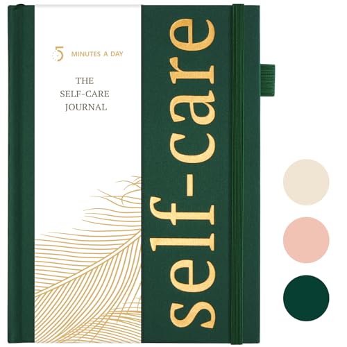Self-Mastery Journal for Men - Gratitude and Productivity Journal for Mindfulness, Positivity, Self Care and Reflection - Guided Journal for Women with Mood Tracker, A5 (Dark Green)