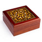 3dRose MANDALA mandala zen InnerBalance harmony gold yellow orange glowing chakra meditation Jewelry Box 7 x 7 inch with 4 inch tile