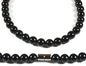Men's Healing Crystal Necklace - 16/19/24/30 Inch Beaded Chains with 6/8/10/12/14/16mm Gemstones Handmade in USA - color: A: 6mm Black Onyx, size: 16 inches