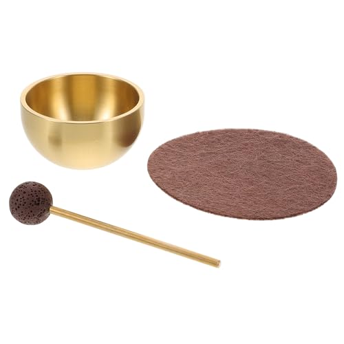 Mini Singing Bowl Set with Cushion Handmade Meditation Sound Bowls for Yoga Chakra Healing Relaxation Prayer for Travel and Home Use