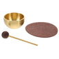 Mini Singing Bowl Set with Cushion Handmade Meditation Sound Bowls for Yoga Chakra Healing Relaxation Prayer for Travel and Home Use