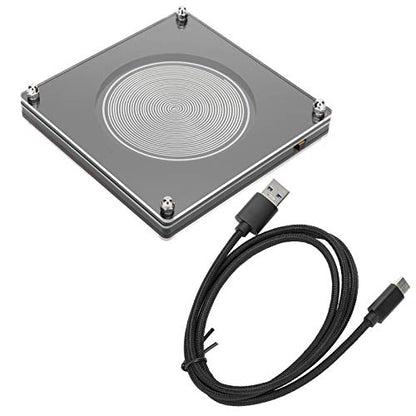 Portable 7.83Hz Resonances Generator with Ultra Low Frequency Pulse, ABS Silver Sleep Support Device for Relaxation & Focus, Model FM783