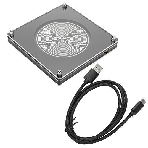 Portable 7.83Hz Resonances Generator with Ultra Low Frequency Pulse, ABS Silver Sleep Support Device for Relaxation & Focus, Model FM783