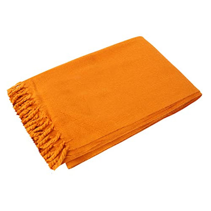 Wool Meditation Shawl Soft Large Pashmina Stole, Indian Prayer Blanket for Yoga, Travel & Meditation, Tibetan Style, Yellow