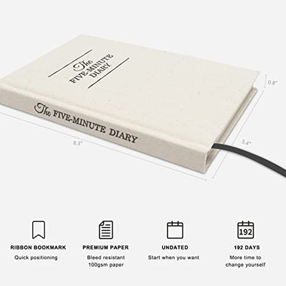 Daily Gratitude Journal for More Mindfulness, Affirmation, Happiness and Productivity - Simple Undated Effective Gratitude Journal for Women & Men
