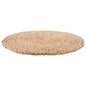 Tofficu Woven Meditation Cushion Yoga Floor Pillow 40x40cm Dark Natural Straw Mat Sitting Pad for Zen Practice and Home Decor