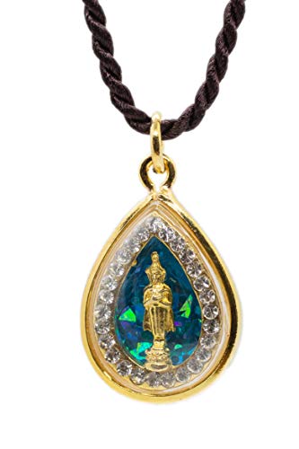 Artschatz Weekday Birthday Buddha Golden Colorful Thai Pendant, Amulet, Necklace, Charm, Sunday, Monday, Tuesday, Wednesday, Thursday, Friday, Saturday - style: Friday - Phra Ram Pueng “Contemplation”