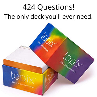 Better Me Empowering Card Deck Bundle - TOPIX Great Conversation Starters + Love Bombs Kindness Cards