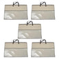 40x55cm Nonwoven Zippered Pillow Storage Bag with Handles Organizers for Bedding Clothes Travel