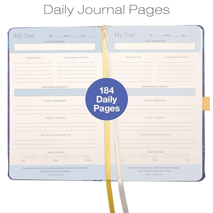 Five Minute Self Care Journal - Dark Blue Marble - style: Dark Blue Marble