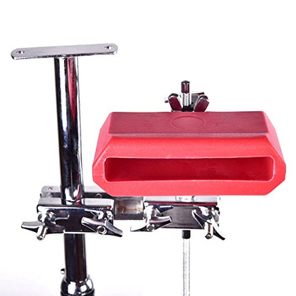 5“ Jam Block Musical Percussion Instrument Plastic Latin Drum Instrument (Red)
