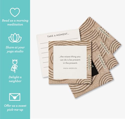 Compendium ThoughtFulls Pop-Open Cards — 2-Pack of Mindfulness, Live with Intention — 60 Pop-Open Cards, Each with a Different Message Inside