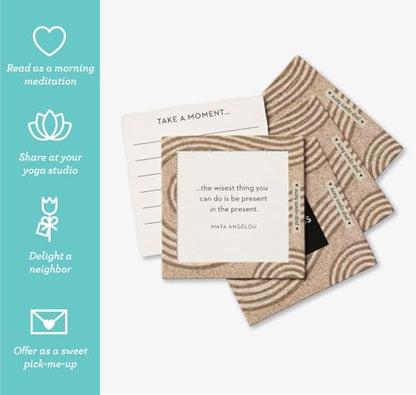 Compendium ThoughtFulls Pop-Open Cards — 2-Pack of Mindfulness, Live with Intention — 60 Pop-Open Cards, Each with a Different Message Inside