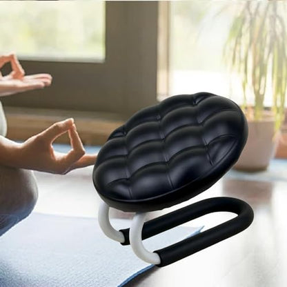 Kneeling Meditation Stool, Prayer Bench Versatile Gift Ergonomic Chair Comfortable Seat for Home Yoga Praying Adults Kneeler - color: Black