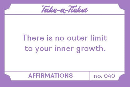 Take a Ticket: Affirmations - 200 Tear-Off Pep Talks