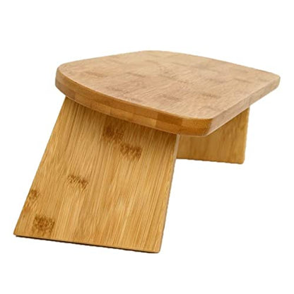 Bamboo Ergonomic Folding Meditation Bench, Black Canvas Carry Bag, Folding Portable Design for Outdoor use & Travel