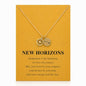 Zealmer Dainty 18K Gold Plated Compass World Map Pendant Necklace Graduation Gift for Friends - style: Compass