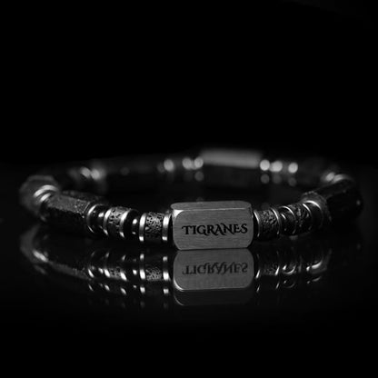 Tigranes Premium Natural Stone Bracelet Collection – Handmade Gemstone Jewelry in Luxury Branded Gift Box - style: Black Tourmaline