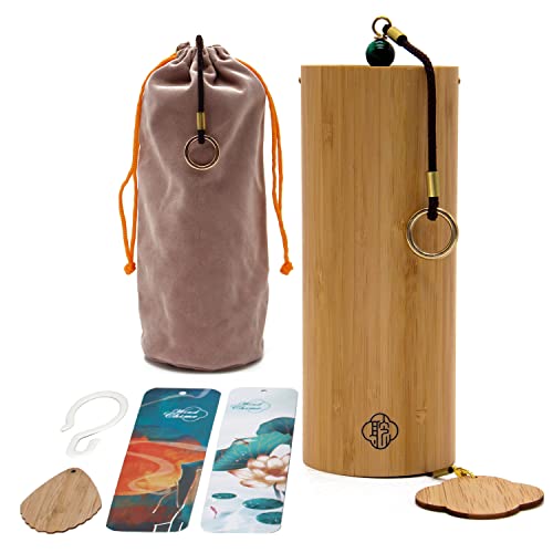 Meditation Chimes Bamboo Wind Chimes Chakra Chord Wind Bell Windchime for Home Decoration Relaxation Gift Heart Chakra Fm Chord - color: Fm Chord Spring