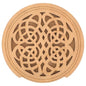 Toddmomy Acoustic Guitar Soundhole Cover, 4.3" Wooden Sound Hole Dampener for Feedback Reduction, Decorative Lute Hole Mute Accessory