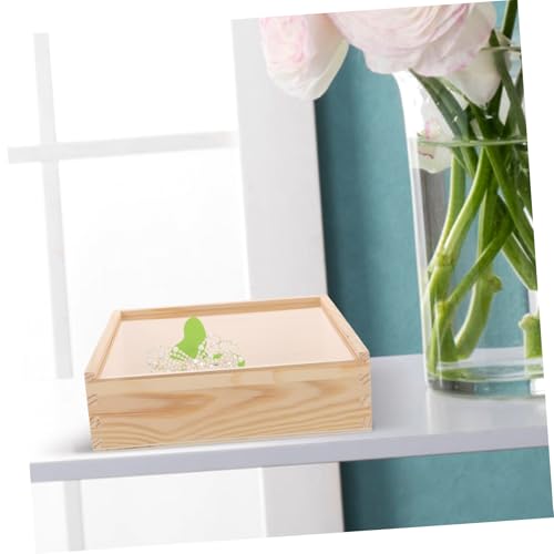 ULTECHNOVO Acrylic Decorative Storage Box Wooden Jewelry Storage Case Compact Multi-functional Box for Home