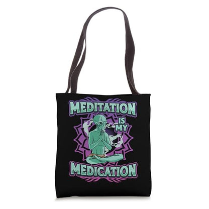Meditation Is My Medication Kundalini Yoga Tote Bag