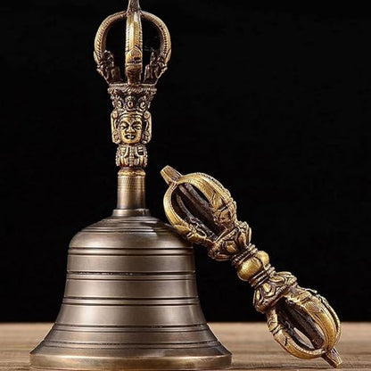 Tibetan Buddhist Meditation Bell For Home Decoration For Meditation, Prayer, Reiki, Clarity