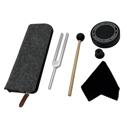 432 Hz Tuning Fork with Activator and Mallet, 432Hz Tuning Fork for Sound Meditation, Relaxation, Mindfulness, Yoga and Energy Balance - color: Silver, size: 432Hz