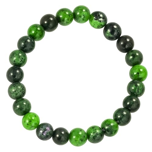 Amazing Gemstone Crystal Bracelet for Women Men's Gifts - Protection Healing Crystal Bracelet - 8mm Gemstone Beaded Stretchable Bracelet Pulseras Para Hombres Mujer Stocking Stuffers Mothers Day Gift (Ruby Zoisite) - color: Ruby Zoisite
