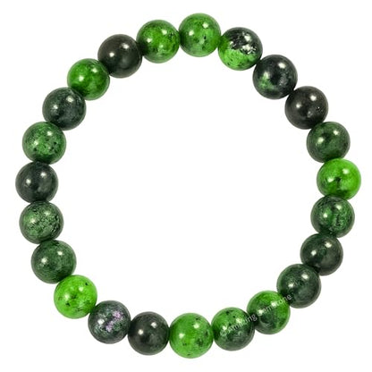 Amazing Gemstone Crystal Bracelet for Women Men's Gifts - Protection Healing Crystal Bracelet - 8mm Gemstone Beaded Stretchable Bracelet Pulseras Para Hombres Mujer Stocking Stuffers Mothers Day Gift (Ruby Zoisite) - color: Ruby Zoisite